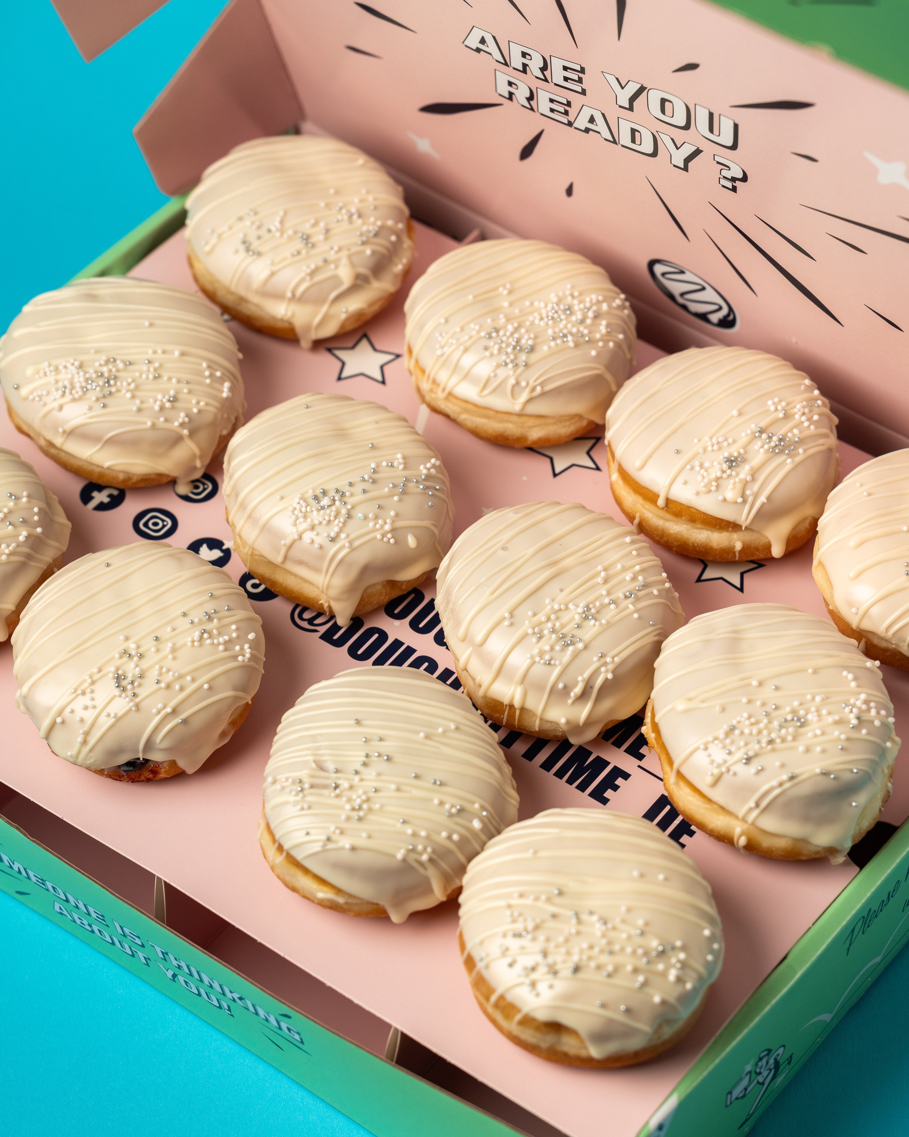 Hochzeit Eventbox – 60 Mini-Donuts (VG)