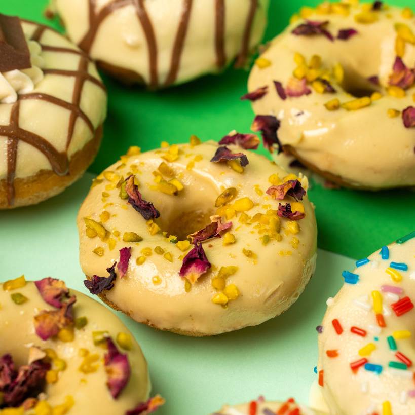 "Choccy Squad" glutenfreie Mini Kuchen-Donut Geschenkbox