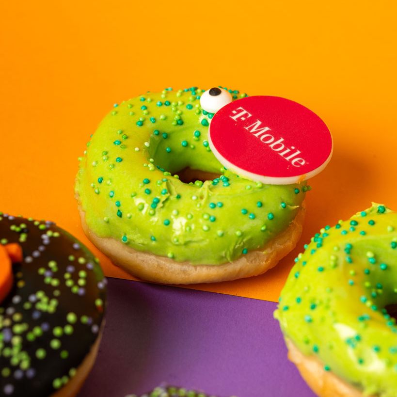 "Corporate Halloween" Mini-Donut Geschenkbox mit Logo (VG)