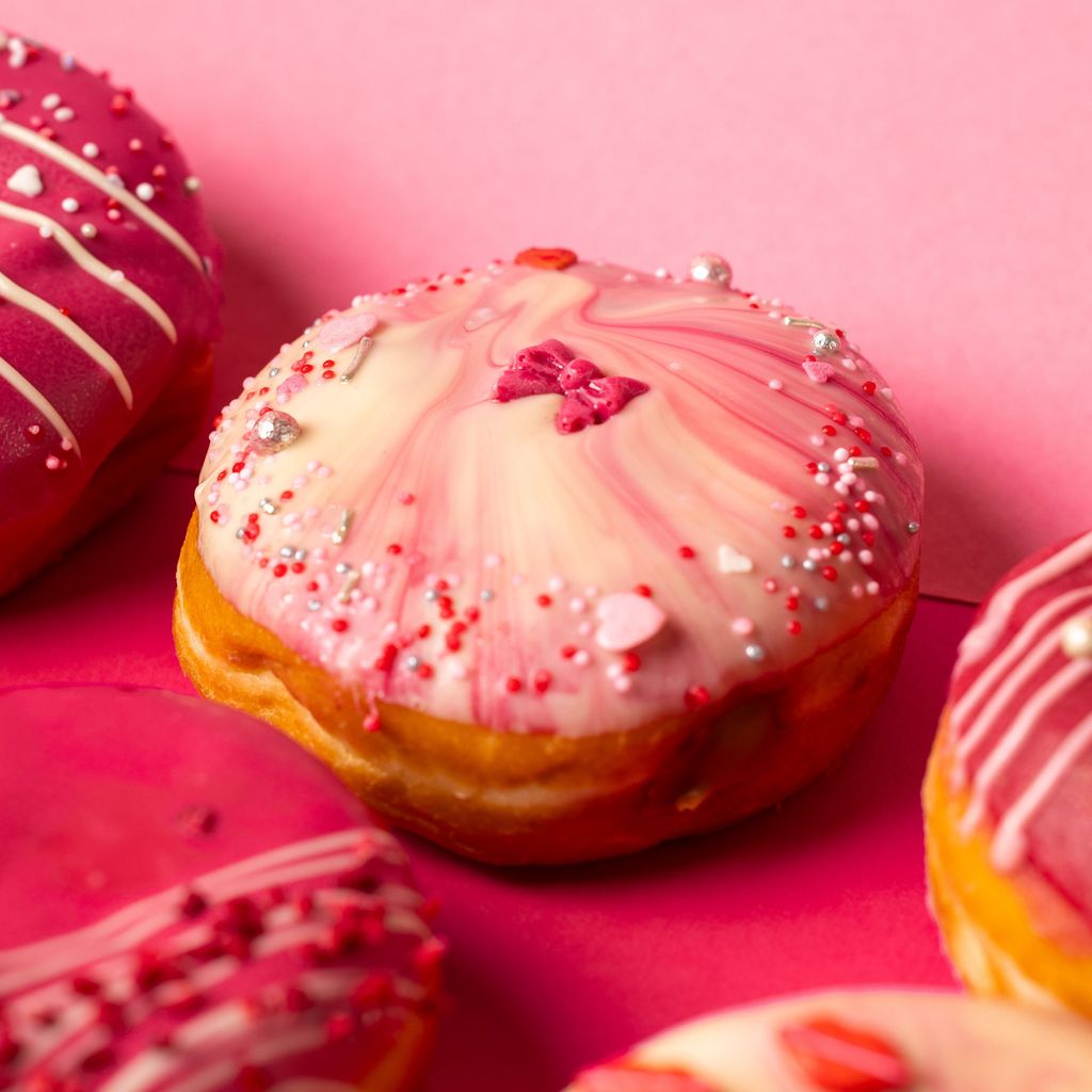 "Pink Party" Donut Geschenkbox (vegan)