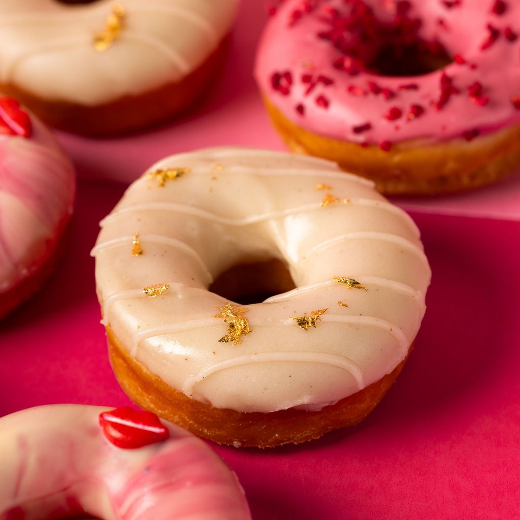 "Pink Party" Mini-Donut Geschenkbox (vegan)